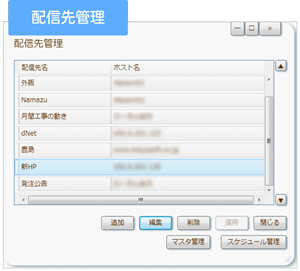 配信先管理