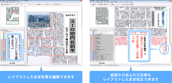 記事の直接編集、溢れの編集