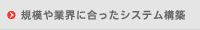 規模や業界に合ったシステム構築